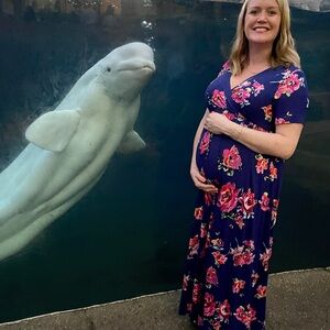 Maternity Floral Maxi Dress